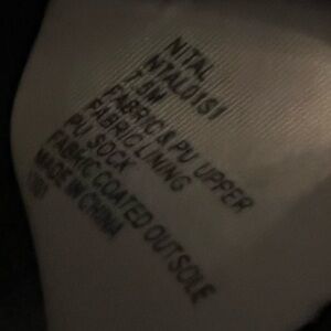 NITAL PU Sock Black Fabric Gold Coated Shoes. Sz 7.5